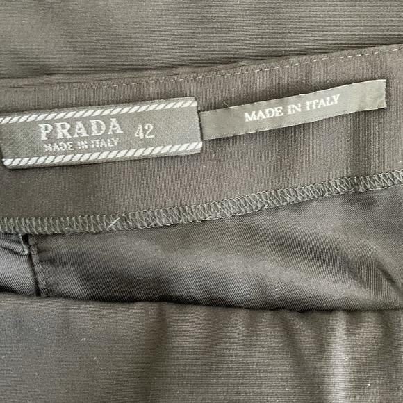 Prada skirt Aline front back slit black business - Picture 3 of 7